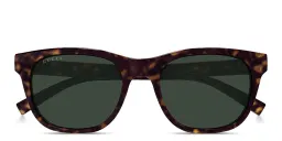 Shop GUCCI Web Square Sunglasses in Havana online.