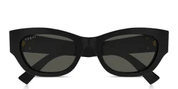 Shop GUCCI GG Cat-Eye Sunglasses in Black online.