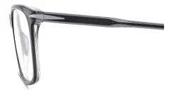 Shop DAVID BECKHAM Talisman Rectangle Eyeglasses in Grey online.