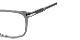 Shop DAVID BECKHAM Talisman Rectangle Eyeglasses in Grey online.