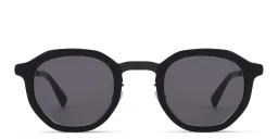 Shop MYKITA Sawyer Round Sunglasses in Black online.