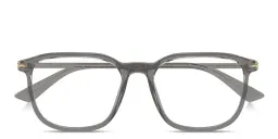 Shop MONTBLANC Nib Rectangle Eyeglasses in Transparent Grey online.