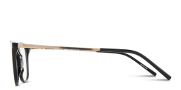 Shop EYE'M Engraved Logo Square Eyeglasses in Black online.