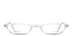 Shop EYE'M Logo Signature Unisex Rectangle Eyeglasses in Polished Clear online.