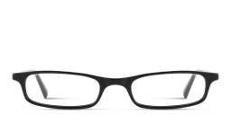 Shop EYE'M Logo Signature Unisex Rectangle Eyeglasses in Black online.