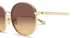 Shop Chloe Aly Petit Panthos Sunglasses in Gold online.