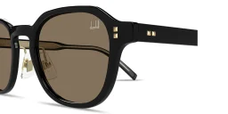 Shop Dunhill Studs Irregular Sunglasses in Black online.
