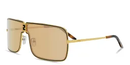 Shop FENDI Fendiness Unisex Wide Rectangle Sunglasses in Endura Gold online.