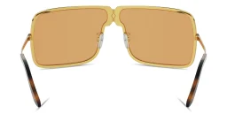 Shop FENDI Fendiness Unisex Wide Rectangle Sunglasses in Endura Gold online.