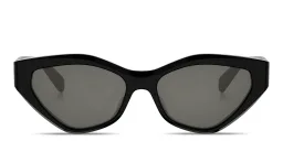 Shop CELINE Triomphe Cat Eye Sunglasses in Black online.