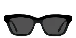 Shop LOEWE Slim Irregular Sunglasses in Black online.