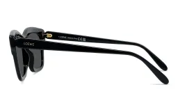 Shop LOEWE Slim Irregular Sunglasses in Black online.