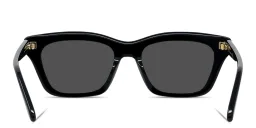 Shop LOEWE Slim Irregular Sunglasses in Black online.