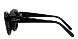 Shop LOEWE Slim Irregular Sunglasses in Black online.