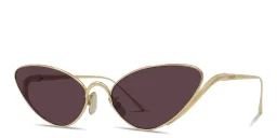 Shop LOEWE Signature Cat-Eye Sunglasses in Gold online.