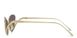 Shop LOEWE Signature Cat-Eye Sunglasses in Gold online.