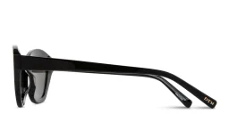 Shop EYE'M Logo Irregular Sunglasses in Black online.