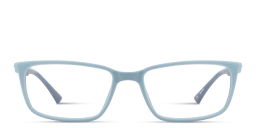 Shop SPIN ON8 Wide Rectangle Eyeglasses in Light Blue online.