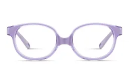 Shop SPIN ON8 Kids Round Eyeglasses in Transparent Purple online.