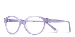 Shop SPIN ON8 Kids Panthos Eyeglasses in Transparent Purple online.
