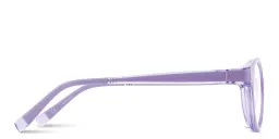 Shop SPIN ON8 Kids Panthos Eyeglasses in Transparent Purple online.