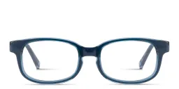 Shop SPIN ON8 Kids Rectangle Eyeglasses in Transparent dark blue online.