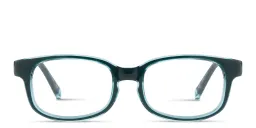 Shop SPIN ON8 Kids Rectangle Eyeglasses in Transparent Green online.