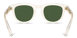 Shop BURBERRY Logo Signature Panthos Sunglasses in Transparent Yellow online.