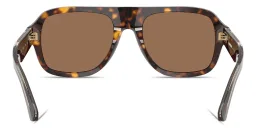 Shop BURBERRY Logo Signature Pilot Sunglasses in Havana online.