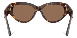 Shop Dolce & Gabbana DG Cat-Eye Sunglasses in Havana online.