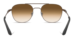 Shop GIORGIO ARMANI Logo Signature Square Sunglasses in Copper online.
