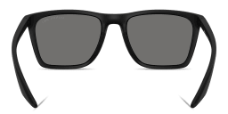 Shop Prada Linea Rossa Logo Signature Pillow Sunglasses in Matte Black online.