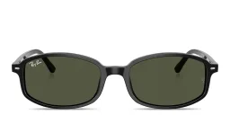Shop Ray-Ban Sam Unisex Irregular Sunglasses in Black online.