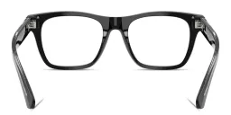 Shop BURBERRY Logo Signature Square Eyeglasses in Black online.
