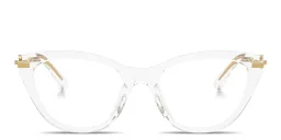Shop Dolce & Gabbana DG Butterfly Eyeglasses in Crystal online.
