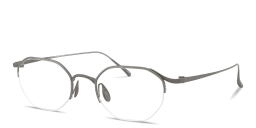 تسوق نظارات طبية بنصف إطار غير منتظم بتوقيع العلامة جورجو أرماني بلون رصاصي مطفي أونلاين.