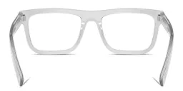 Shop PRADA Logo Signature Pillow Eyeglasses in Crystal Grey online.