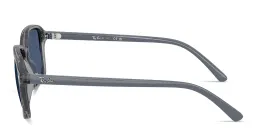 Shop Ray-Ban Embossed Logo Kids Square Sunglasses in Transparent Grey online.