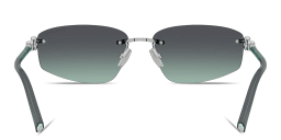 Shop TIFFANY Tiffany HardWear Unisex Rimless Irregular Sunglasses in Silver online.