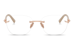 Shop TIFFANY Tiffany HardWear Unisex Rimless Square Eyeglasses in Rose Gold online.