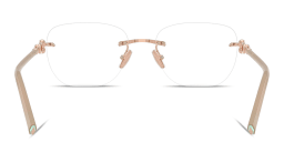Shop TIFFANY Tiffany HardWear Unisex Rimless Square Eyeglasses in Rose Gold online.
