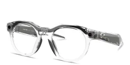 Shop Oakley Meta HSTN Limited Edition Transitions® Unisex Round Sunglasses in Clear online.