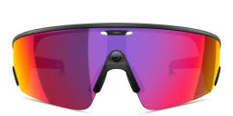 Shop Oakley Meta Vanguard Unisex Half-Rim Rectangle Sunglasses in Black online.
