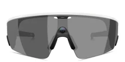 Shop Oakley Meta Vanguard Unisex Half-Rim Rectangle Sunglasses in White online.