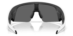 Shop Oakley Meta Vanguard Unisex Half-Rim Rectangle Sunglasses in White online.