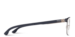 Shop ic! berlin Tilmann Unisex Square Eyeglasses in Gold online.