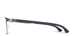 Shop ic! berlin Tilmann Unisex Square Eyeglasses in Gold online.