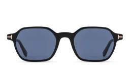 Shop TOM FORD Joey Irregular Sunglasses in Black online.