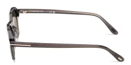 Shop TOM FORD Joey Irregular Sunglasses in Transparent Grey online.