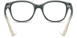 Shop Ray-Ban Optics Kids Bio-Based Square Eyeglasses in Black On Transparent online.